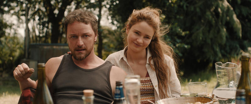 Paddy (James McAvoy) and Ciara (Aisling Franciosi) in Speak No Evil, directed by James Watkins.