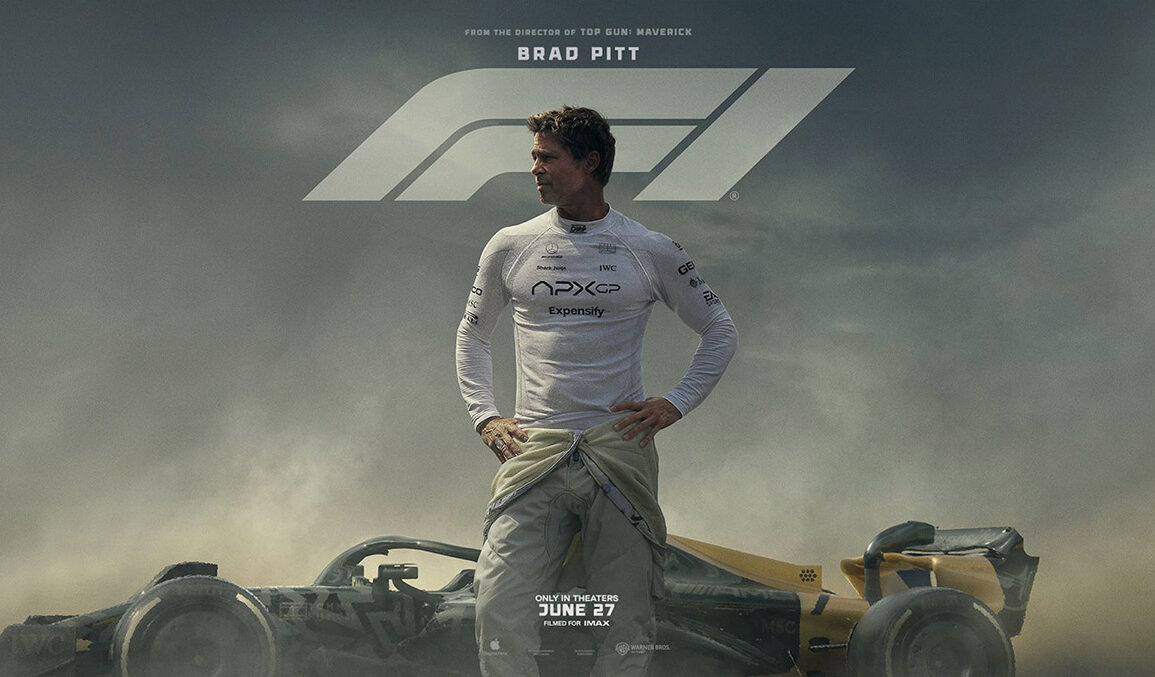Bratt Pitt auf dem Key Art Motiv des Films F!