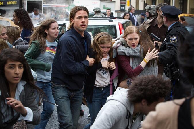 Brad Pitt in World War Z
