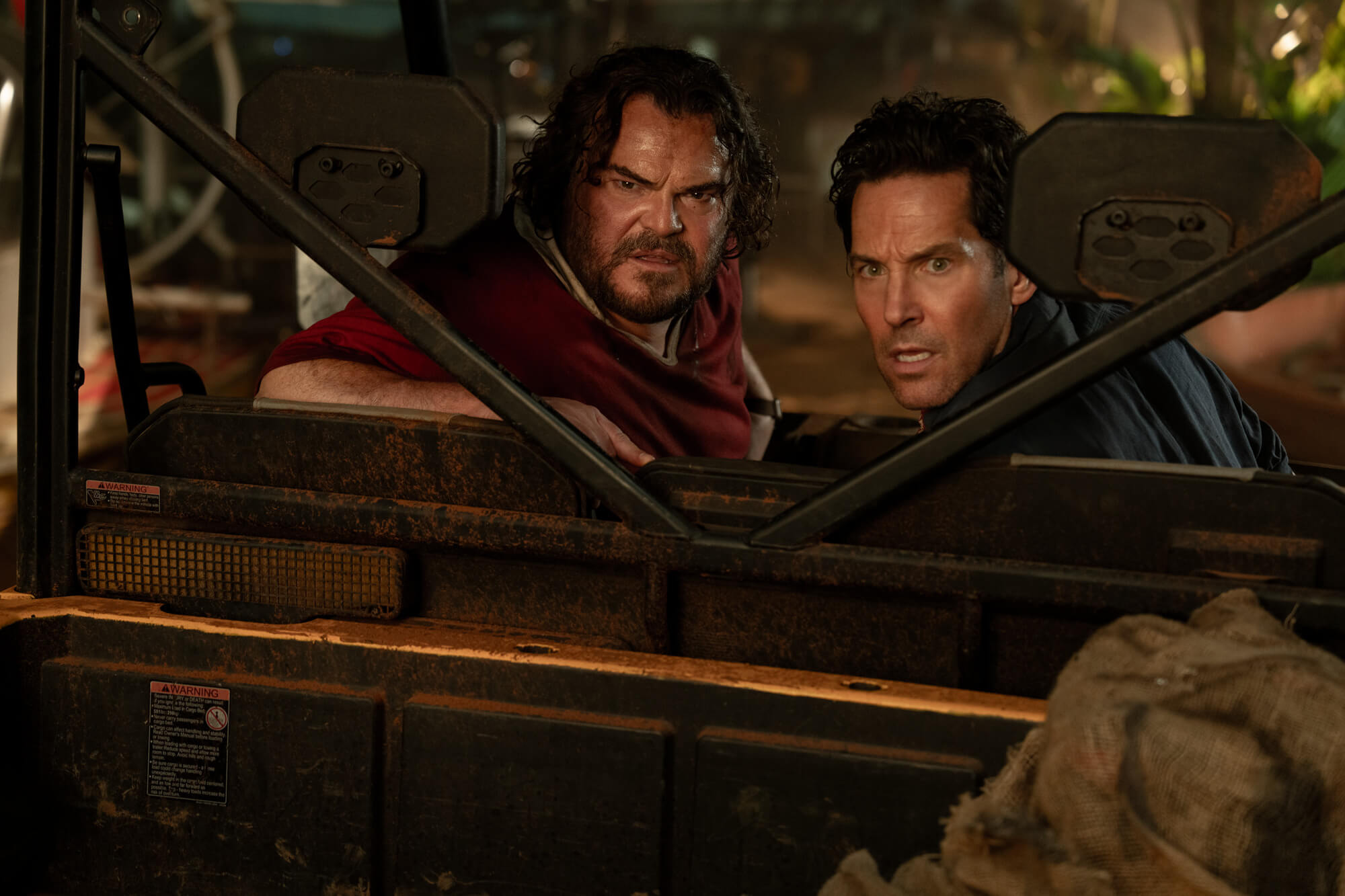 Doug (Jack Black) und Griff (Paul Rudd) in Anaconda Kinofilm 2025 Filmszene 