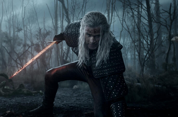 The Witcher Staffel 4 Szene mit Liam Hemsworth (c) Netflix