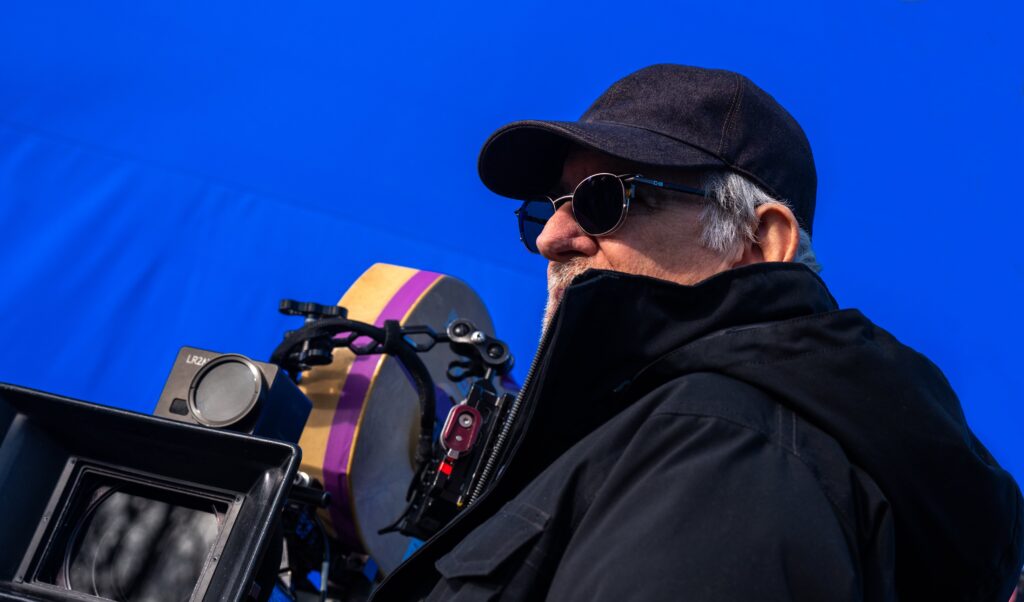 Director Steven Spielberg am Set von DISCLOSURE DAY.© Universal Studios. All Rights Reserved.