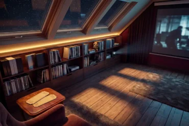 Fotorealistische Hero-Szene für einen Vergleich von DVD-Neuheiten und Serienstarts im Heimkino: mehrere moderne DVD- und Blu-ray-Hüllen sowie Serienboxen nebeneinander auf einem stilvollen Regal, dezente Wohnzimmer-Atmosphäre, natürliches Licht von der Seite, realistische Texturen von Kunststoffhüllen, Papiercovern und Holzoberfläche, hochwertige cineastische Stimmung, aufgeräumte Komposition, kein Text im Bild
