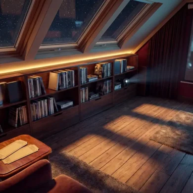 Fotorealistische Hero-Szene für einen Vergleich von DVD-Neuheiten und Serienstarts im Heimkino: mehrere moderne DVD- und Blu-ray-Hüllen sowie Serienboxen nebeneinander auf einem stilvollen Regal, dezente Wohnzimmer-Atmosphäre, natürliches Licht von der Seite, realistische Texturen von Kunststoffhüllen, Papiercovern und Holzoberfläche, hochwertige cineastische Stimmung, aufgeräumte Komposition, kein Text im Bild